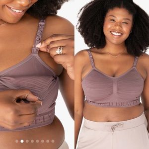 Kindred Bravely Sublime Hands Free Pumping and Nursing Bra M Twilight Purple